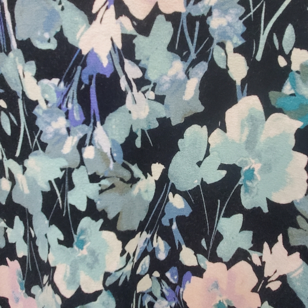 J. Jill Floral Midi Dress - Navy and Light Pink - Picture 3 of 6